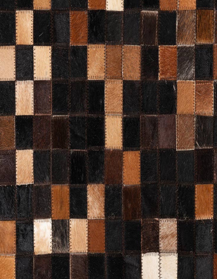 Detail image of  5' x 8' Cowhide Leather Rug