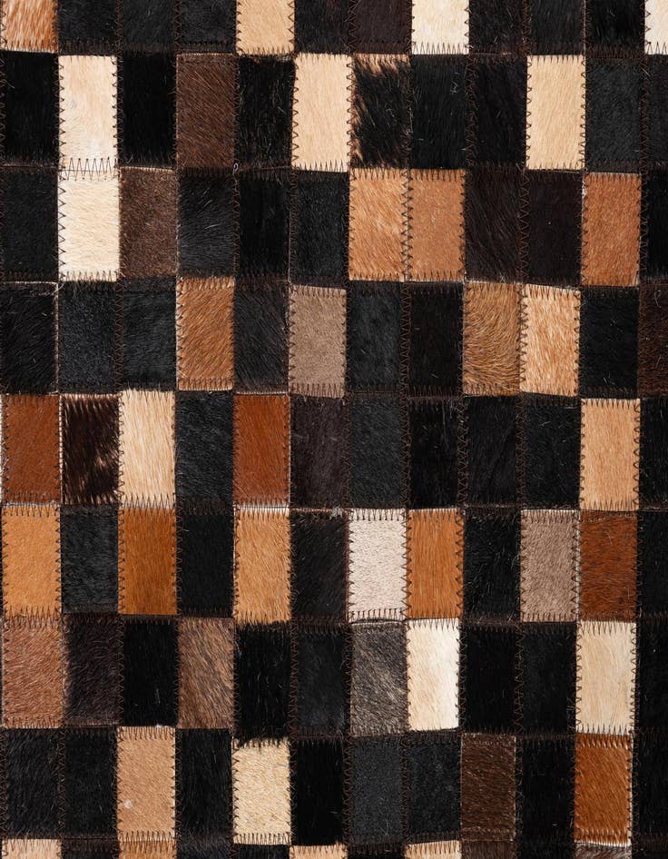 Detail image of  5' x 8' Cowhide Leather Rug