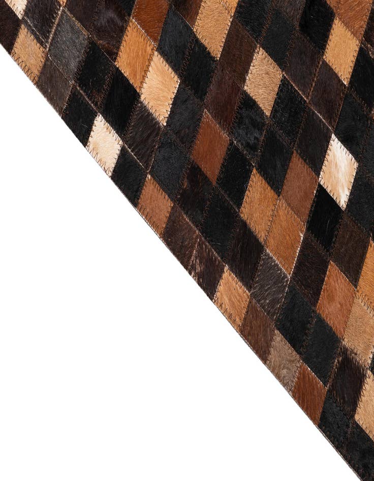 Detail image of  5' x 8' Cowhide Leather Rug