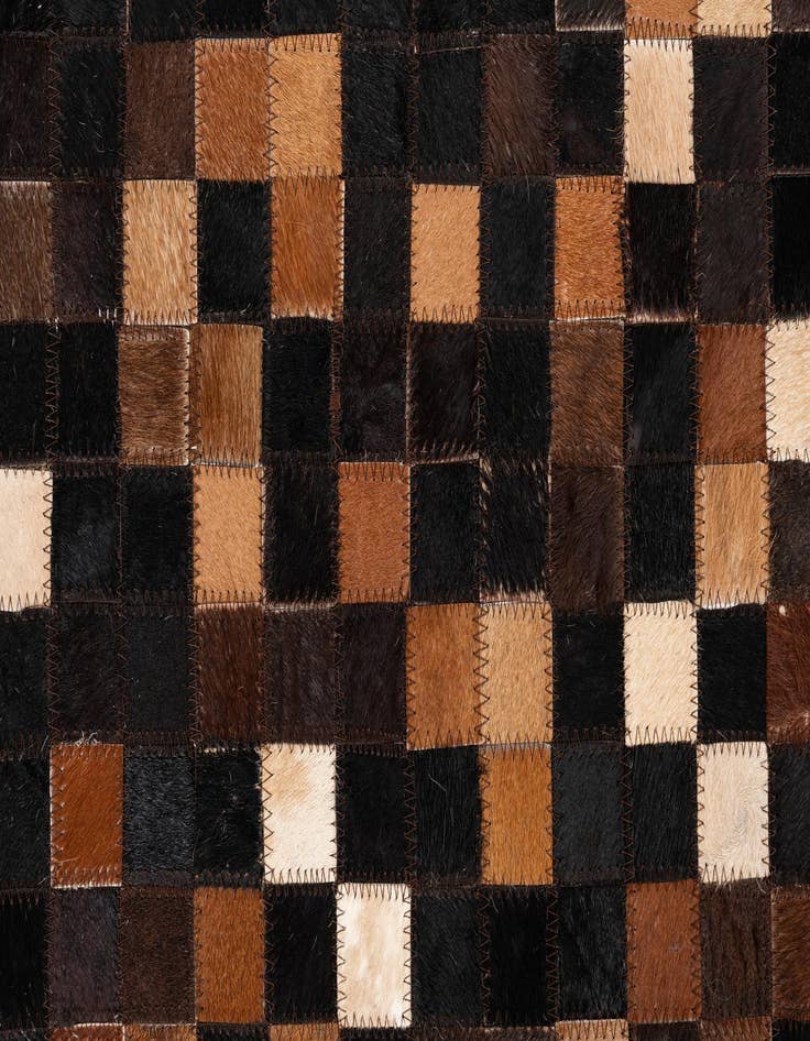 Detail image of  5' x 8' Cowhide Leather Rug