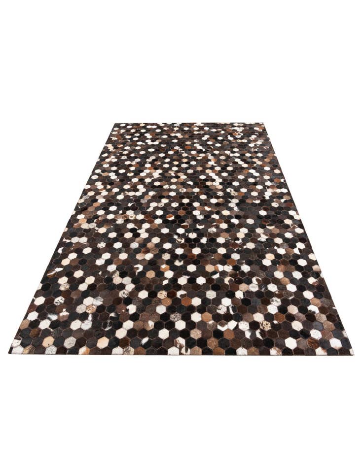 Detail image of  5' 2 x 8' Cowhide Leather Rug