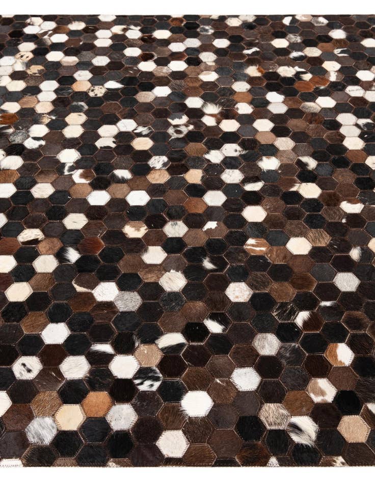 Detail image of  5' x 8' Cowhide Leather Rug