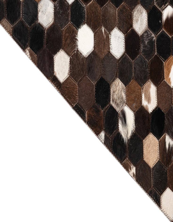 Detail image of  5' x 8' Cowhide Leather Rug