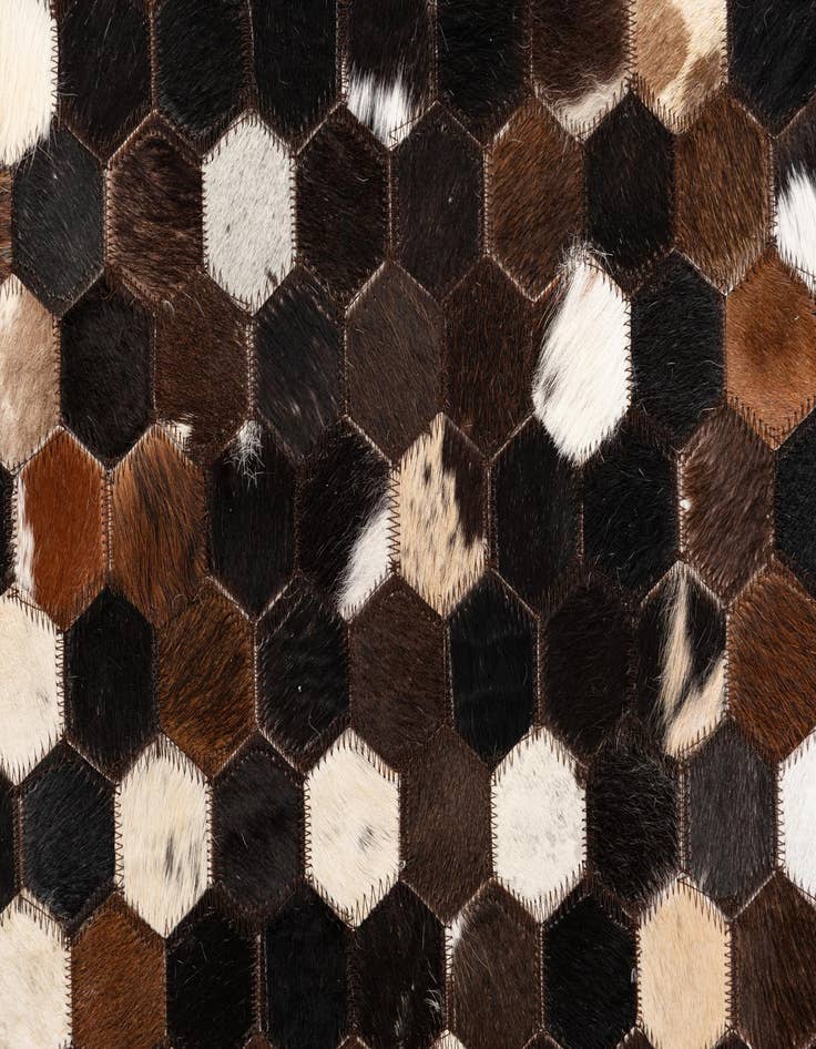 Detail image of  5' x 8' Cowhide Leather Rug