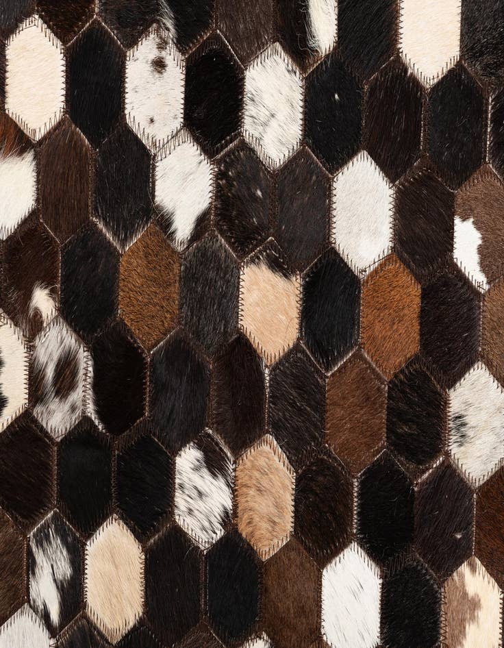 Detail image of  5' x 8' Cowhide Leather Rug