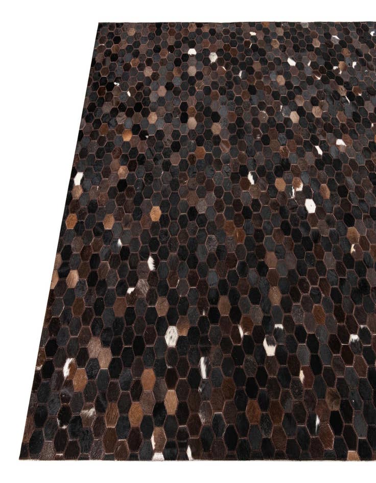 Detail image of  5' x 8' Cowhide Leather Rug