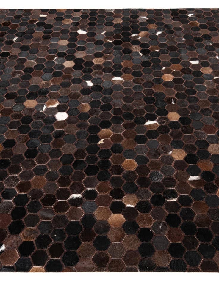 Detail image of  5' x 8' Cowhide Leather Rug