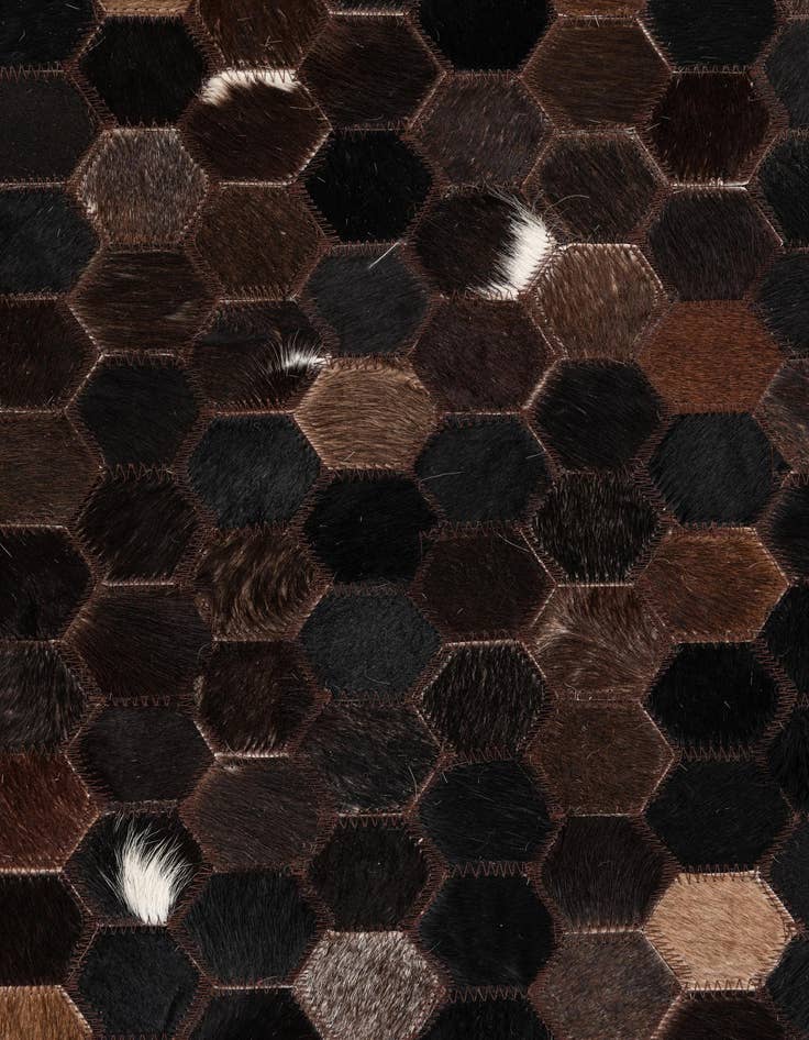 Detail image of  5' x 8' Cowhide Leather Rug