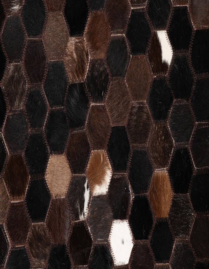 Detail image of  5' x 8' Cowhide Leather Rug