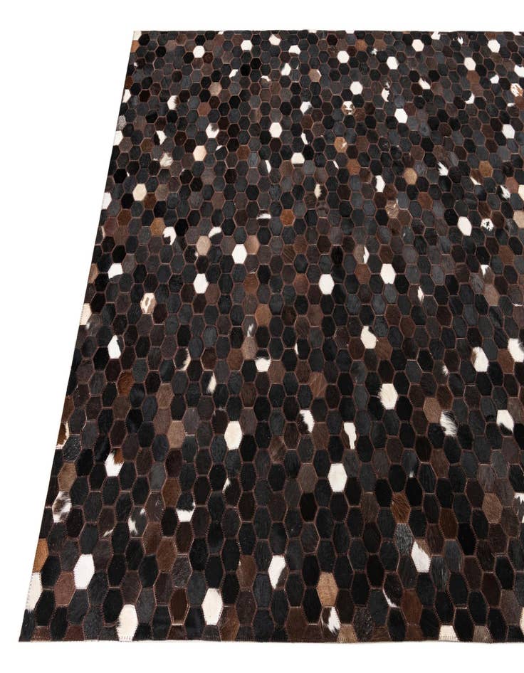 Detail image of  5' x 8' 1 Cowhide Leather Rug