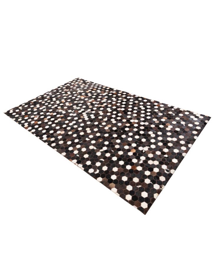 Detail image of  5' 1 x 8' 1 Cowhide Leather Rug