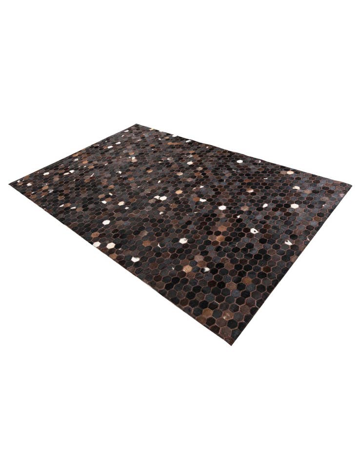 Detail image of  5' x 7' 8 Cowhide Leather Rug