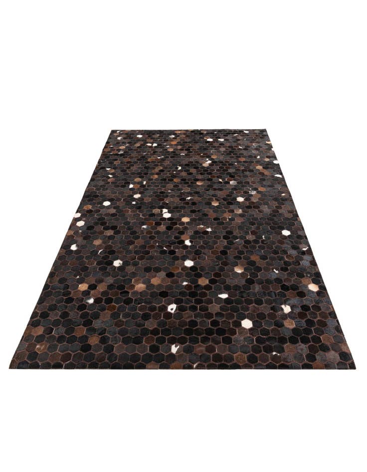 Detail image of  5' x 7' 8 Cowhide Leather Rug