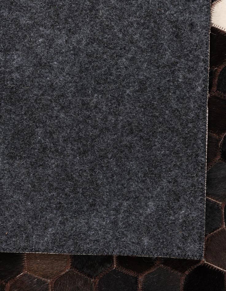 Detail image of  5' x 7' 8 Cowhide Leather Rug