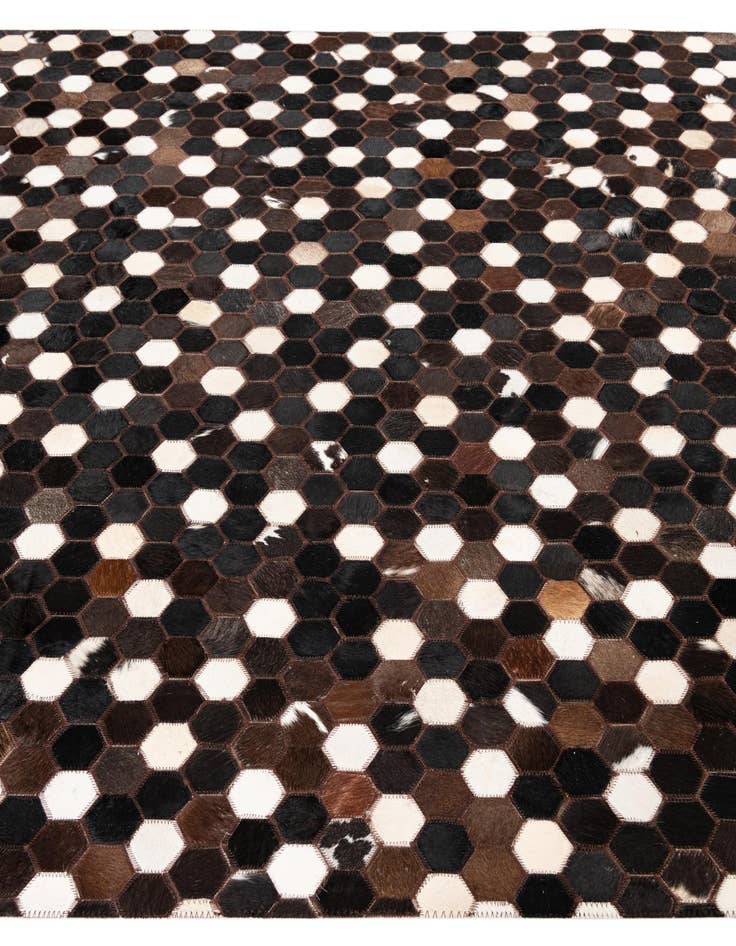 Detail image of  5' x 8' Cowhide Leather Rug