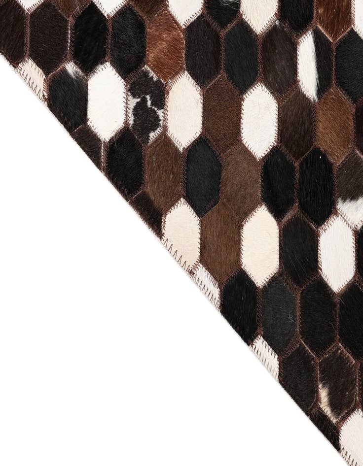 Detail image of  5' x 8' Cowhide Leather Rug