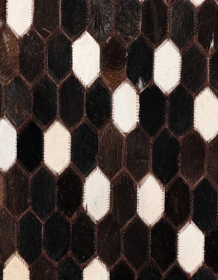 Detail image of  5' x 8' Cowhide Leather Rug