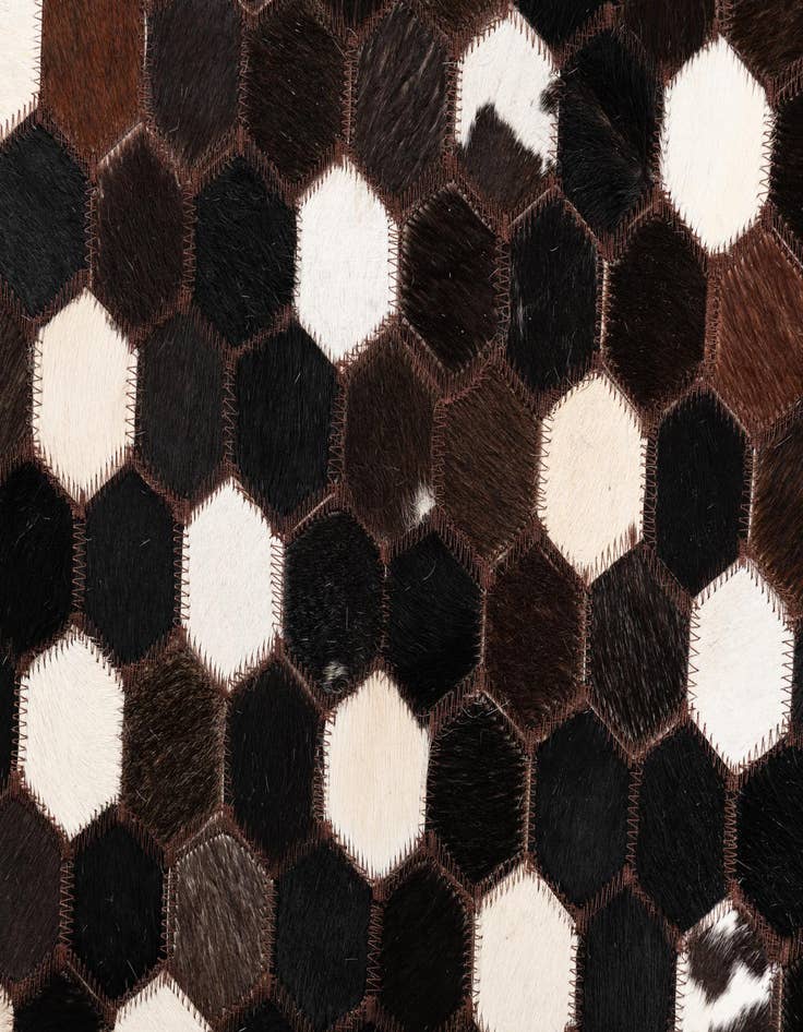 Detail image of  5' x 8' Cowhide Leather Rug
