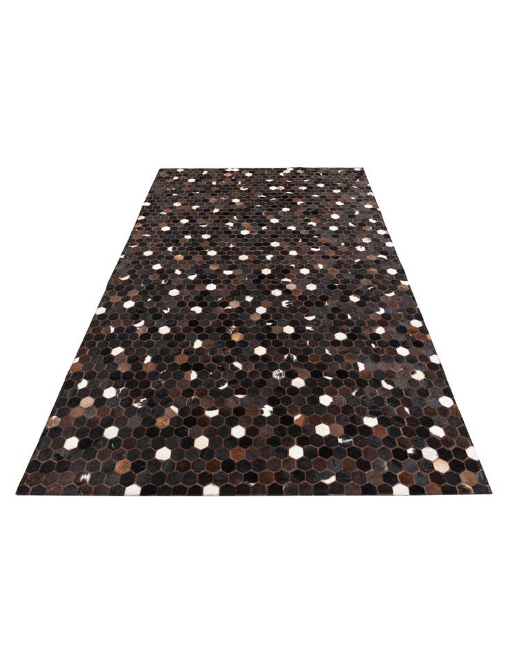 Detail image of  5' 1 x 8' 2 Cowhide Leather Rug