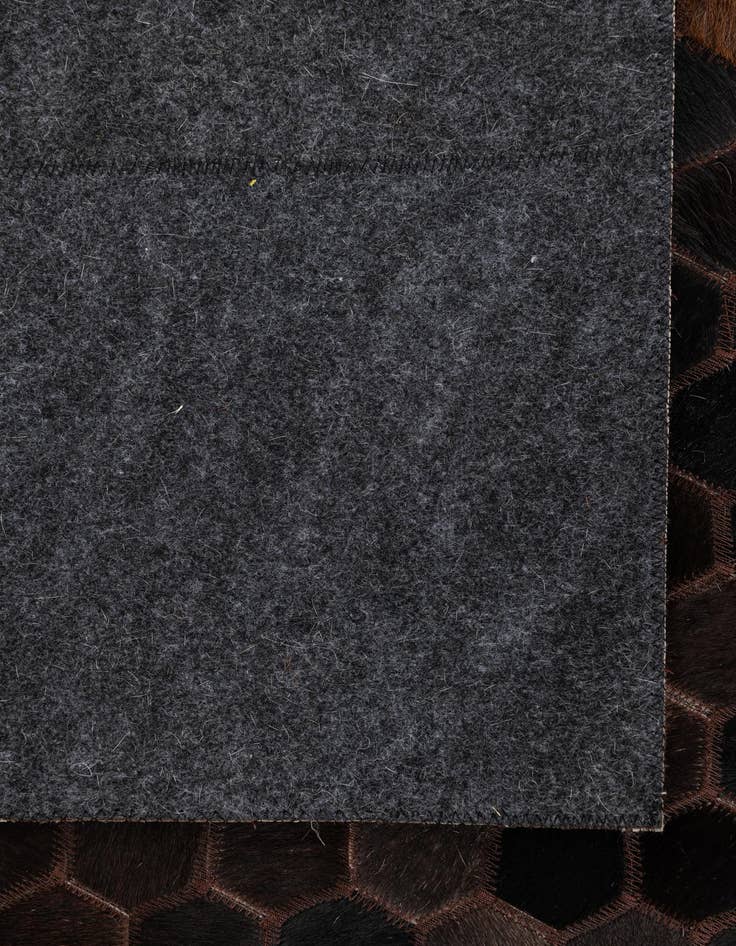 Detail image of  5' 1 x 8' 2 Cowhide Leather Rug