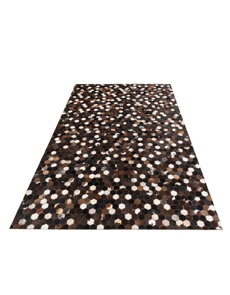 Detail image of  5' 1 x 8' Cowhide Leather Rug