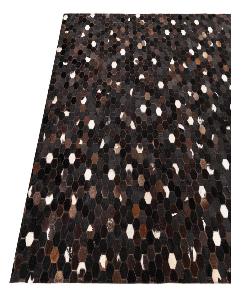 Detail image of  5' x 8' Cowhide Leather Rug