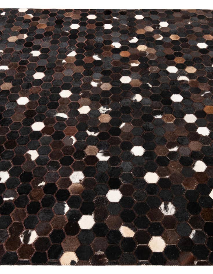 Detail image of  5' x 8' Cowhide Leather Rug