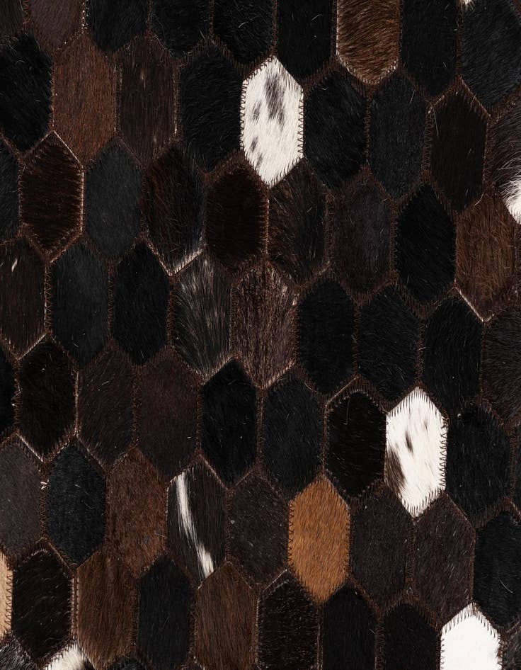 Detail image of  5' x 8' Cowhide Leather Rug