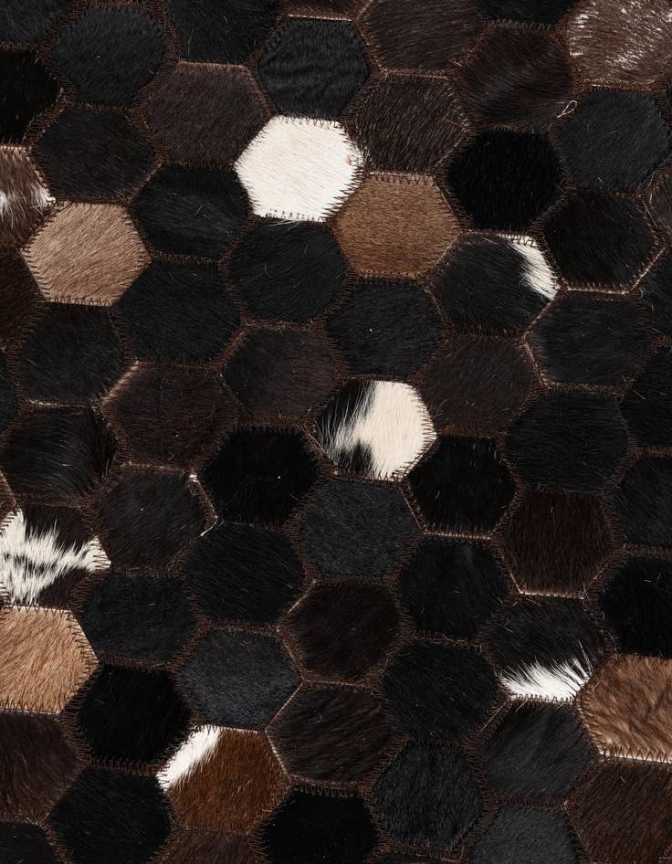 Detail image of  5' x 8' Cowhide Leather Rug