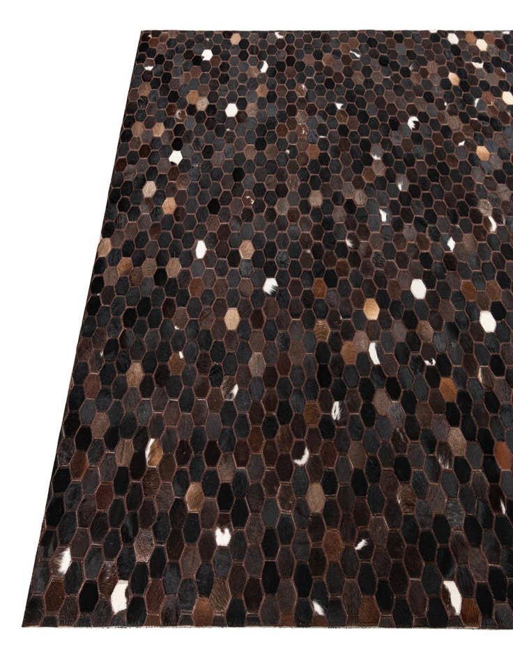 Detail image of  5' x 8' 2 Cowhide Leather Rug