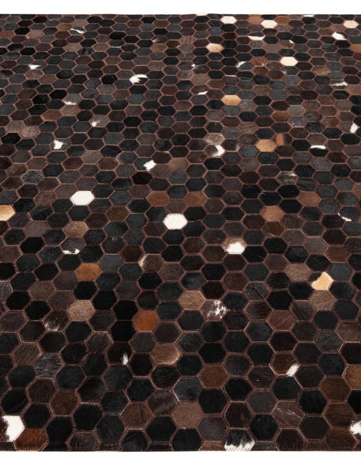 Detail image of  5' x 8' 2 Cowhide Leather Rug