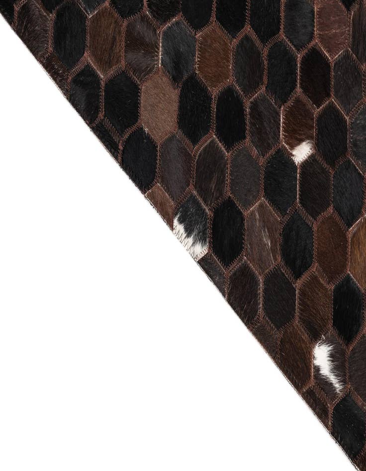 Detail image of  5' x 8' 2 Cowhide Leather Rug
