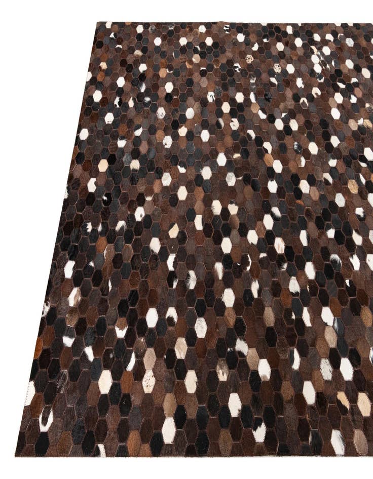 Detail image of  5' x 8' Cowhide Leather Rug