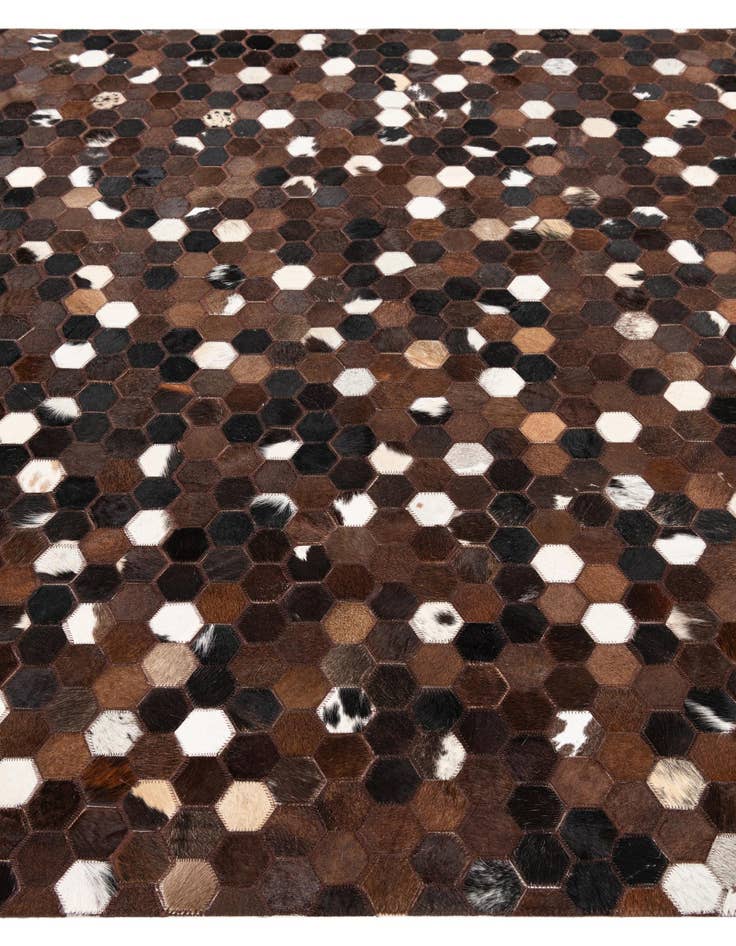 Detail image of  5' x 8' Cowhide Leather Rug