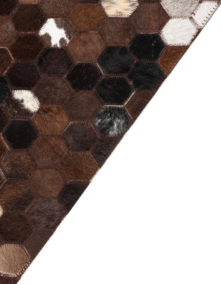 Detail image of  5' x 8' Cowhide Leather Rug
