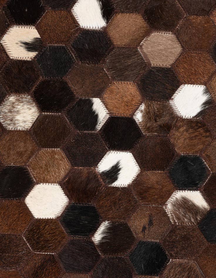 Detail image of  5' x 8' Cowhide Leather Rug