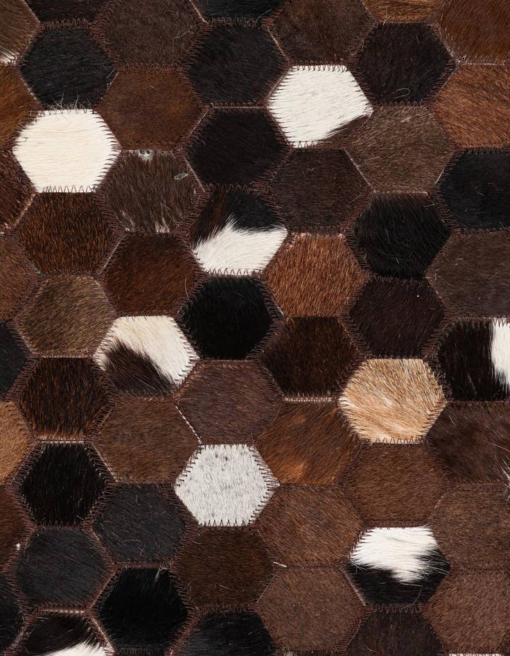 Detail image of  5' x 8' Cowhide Leather Rug