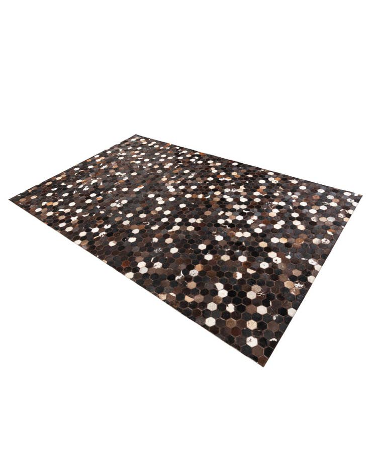 Detail image of  5' 1 x 8' Cowhide Leather Rug