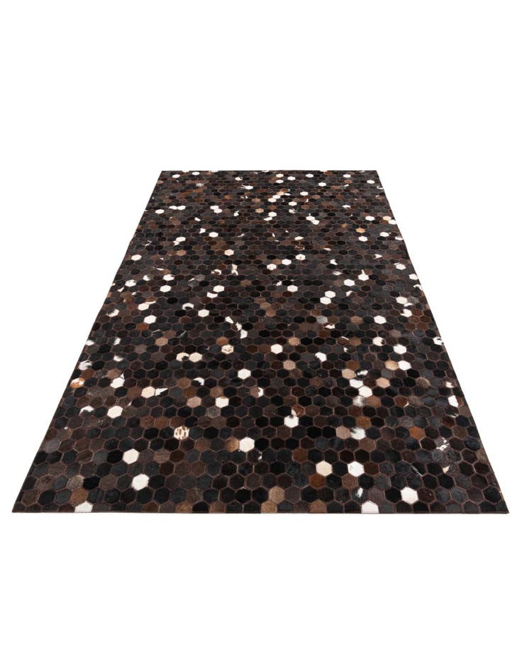 Detail image of  5' x 7' 10 Cowhide Leather Rug