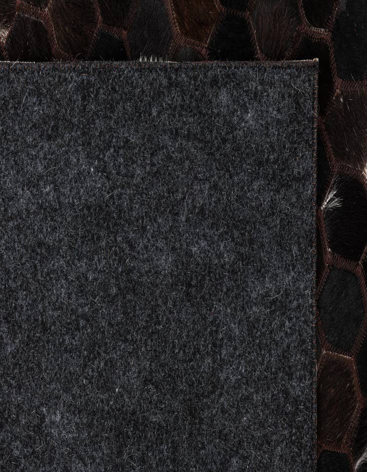 Detail image of  5' x 7' 10 Cowhide Leather Rug