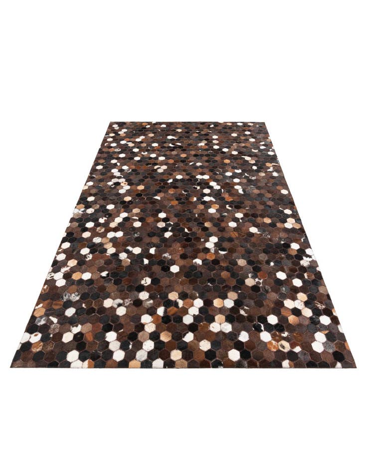 Detail image of  5' x 7' 8 Cowhide Leather Rug