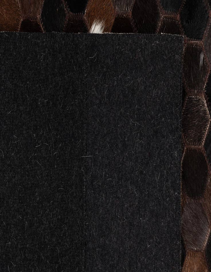 Detail image of  5' 1 x 8' Cowhide Leather Rug