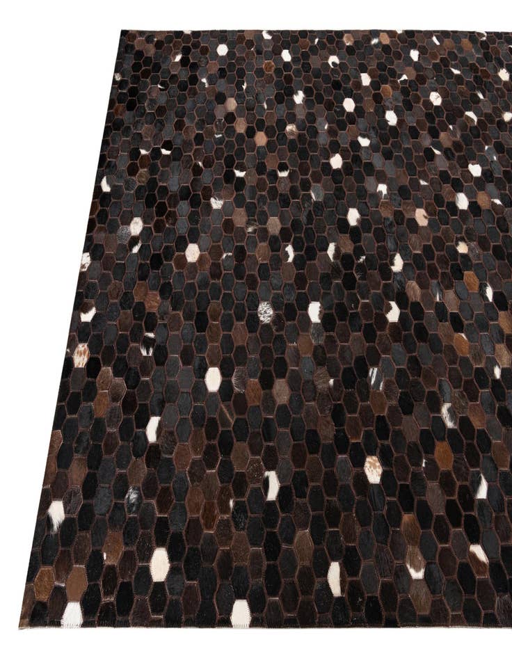 Detail image of  5' 1 x 8' Cowhide Leather Rug