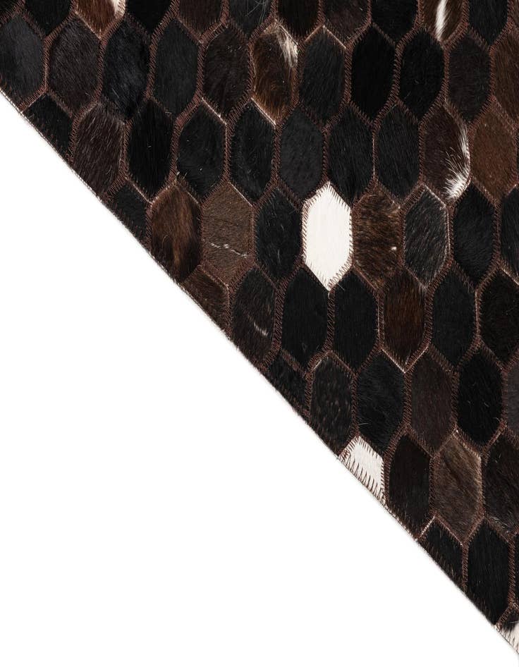 Detail image of  5' 1 x 8' Cowhide Leather Rug