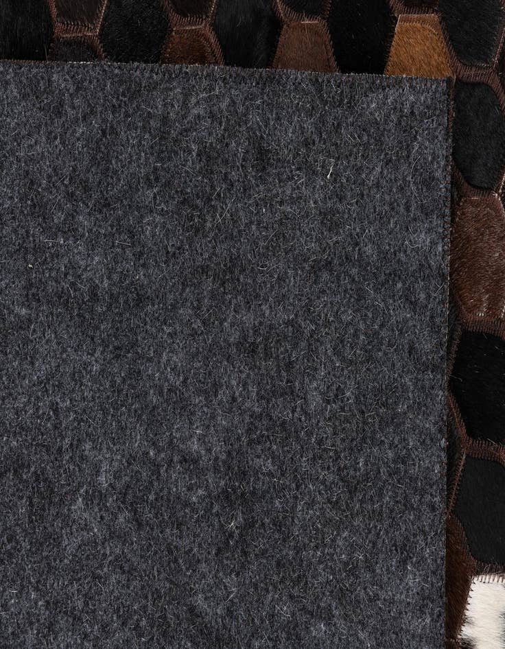 Detail image of  5' 1 x 8' Cowhide Leather Rug