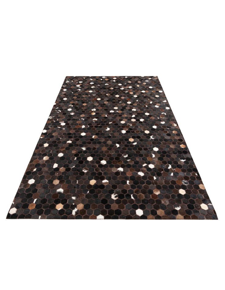 Detail image of  5' x 7' 10 Cowhide Leather Rug