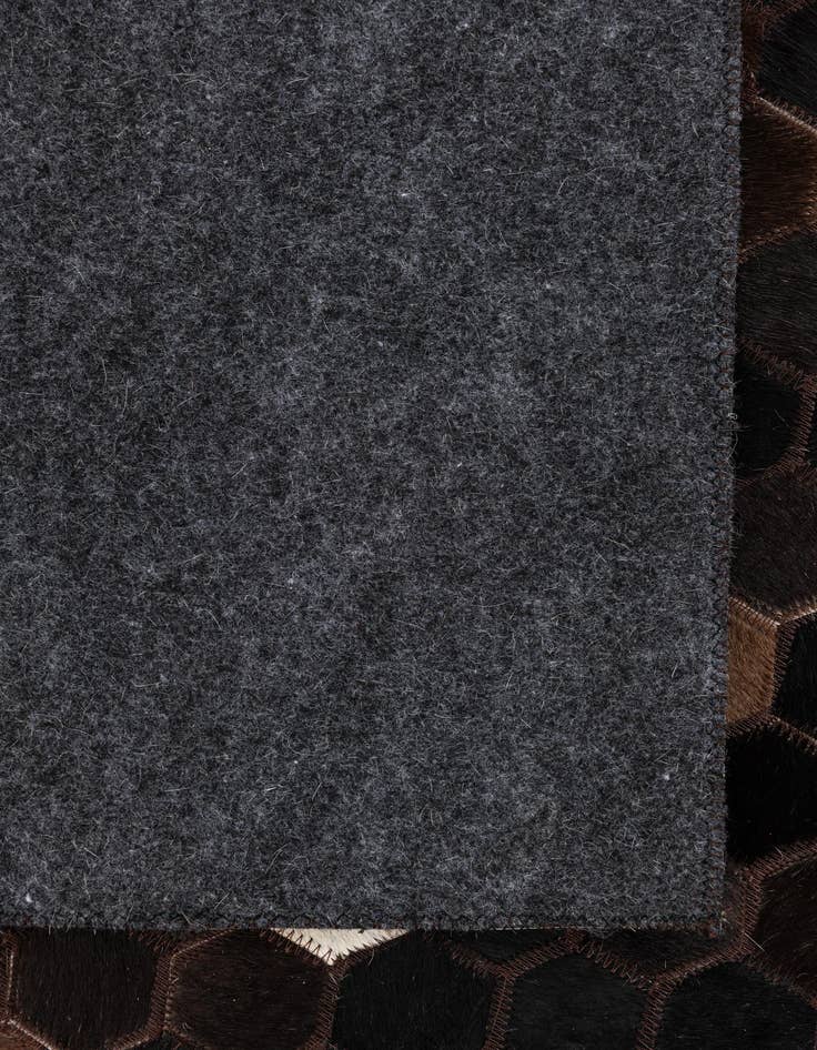 Detail image of  5' x 7' 10 Cowhide Leather Rug