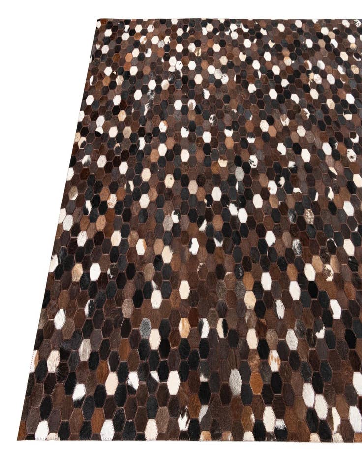 Detail image of  5' x 8' Cowhide Leather Rug