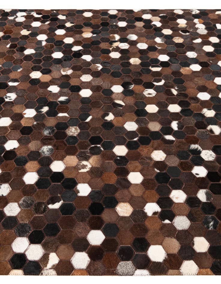 Detail image of  5' x 8' Cowhide Leather Rug