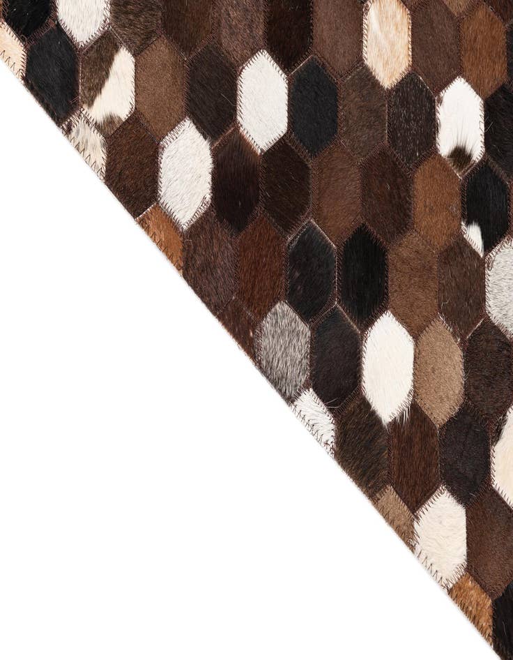 Detail image of  5' x 8' Cowhide Leather Rug